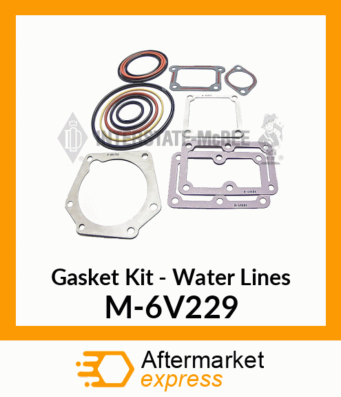 Gasket Set - Water Lines M-6V229