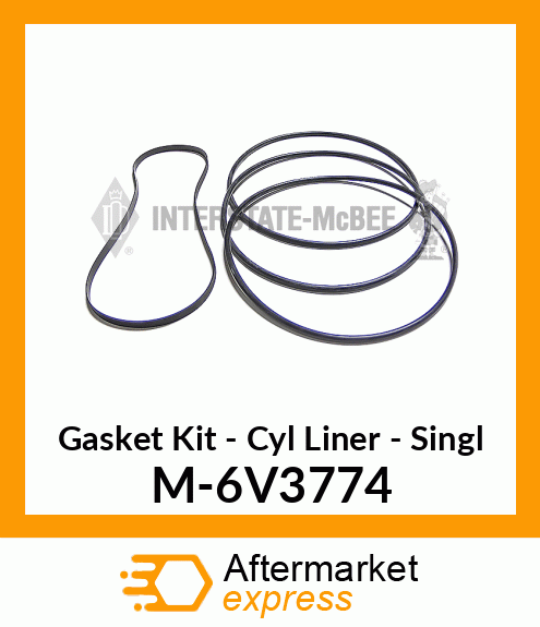 Gasket Set - Single Cyl Liner M-6V3774