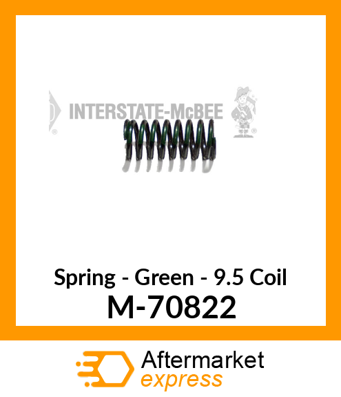 Spring - Green - 9.5 Coil M-70822