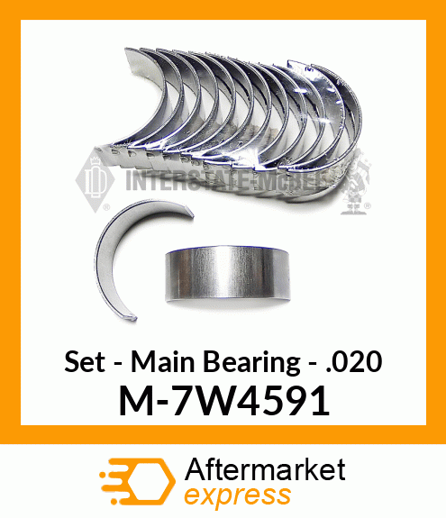 Set - Main Bearing - .020 M-7W4591