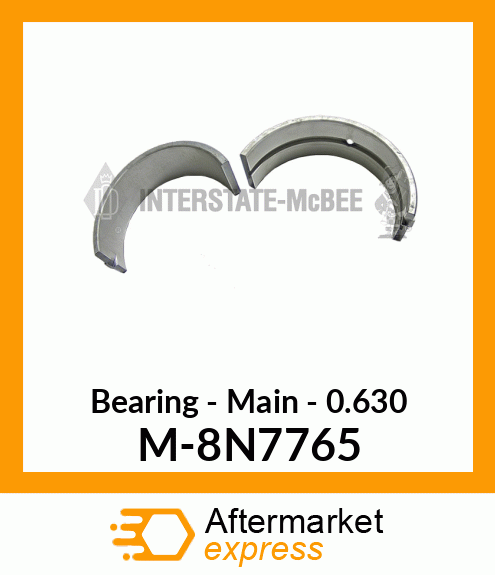 Bearing - Main - .63mm M-8N7765