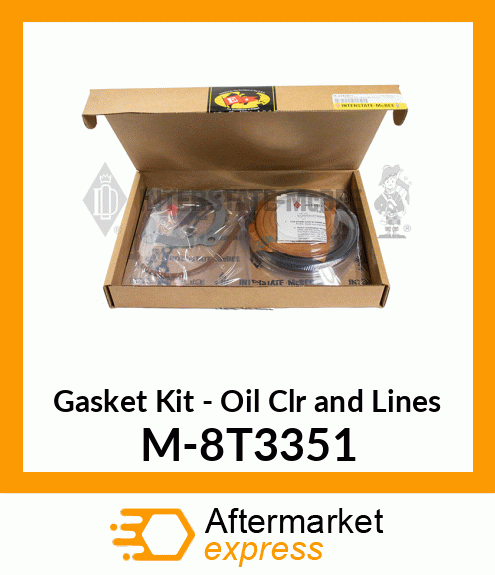 Gasket Set - Oil Cooler&Lines M-8T3351