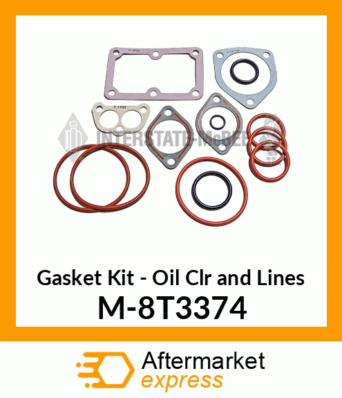 Gasket Set - Oil Cooler&Lines M-8T3374