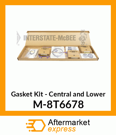 Gasket Set - Central & Lower M-8T6678