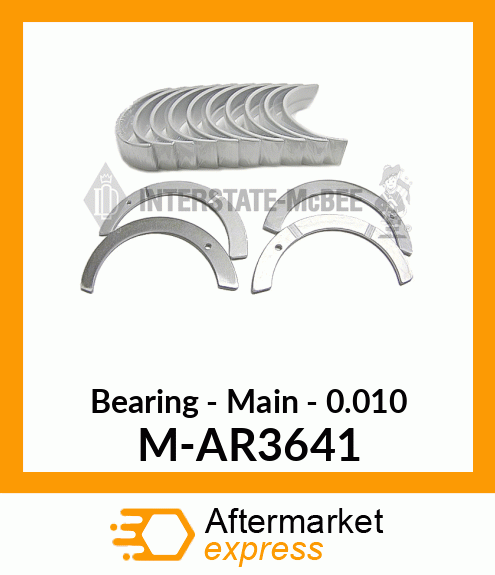 Bearing - Main - .010 M-AR3641