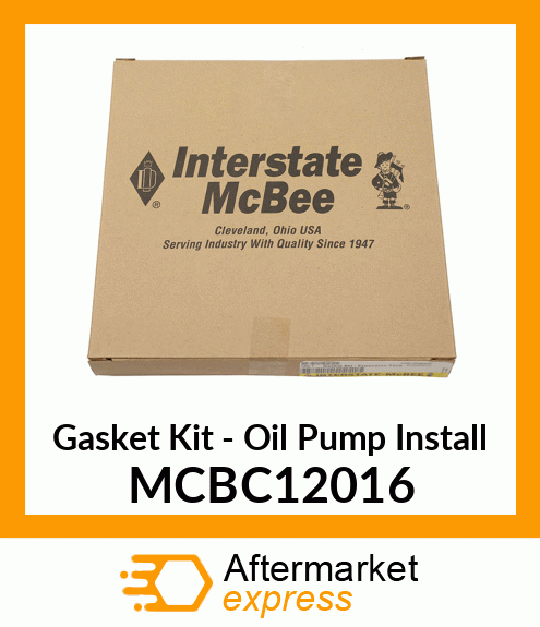 Gasket Set - Oil Pump Install MCBC12016