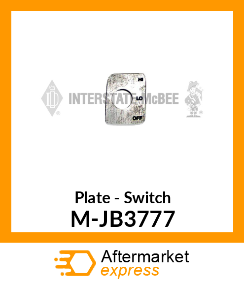 Plate - Switch M-JB3777