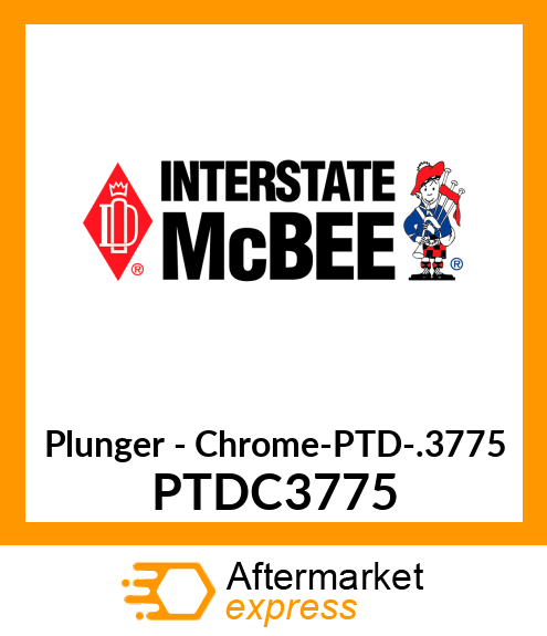 Plunger - Chrome-PTD-.3775 PTDC3775