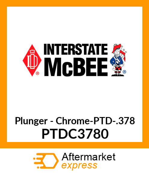 Plunger - Chrome-PTD-.378 PTDC3780