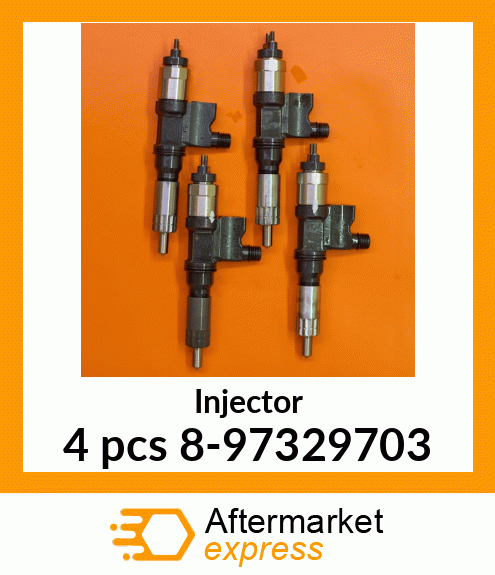 Injector 4 pcs 8-97329703