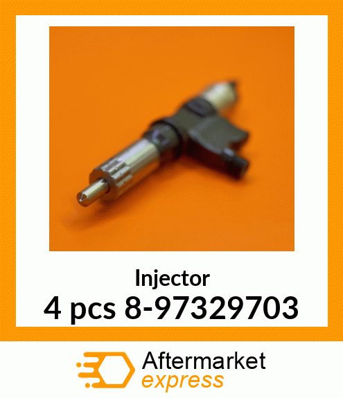 Injector 4 pcs 8-97329703