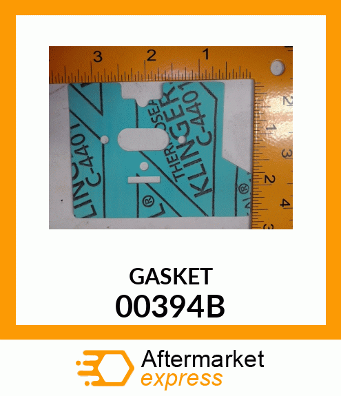 Spare part 00394B + GASKET