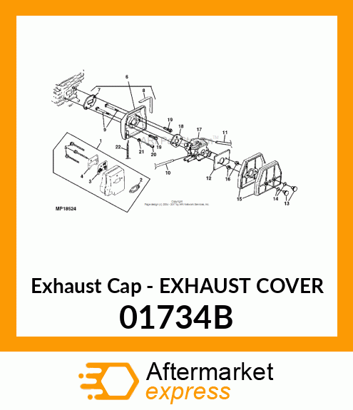 Exhaust Cap - EXHAUST COVER 01734B