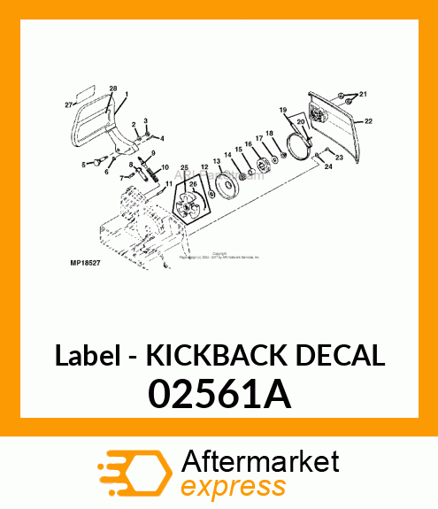 Label - KICKBACK DECAL 02561A