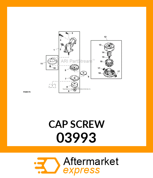 Cap Screw - CAP GEAR HD.SCREW 03993