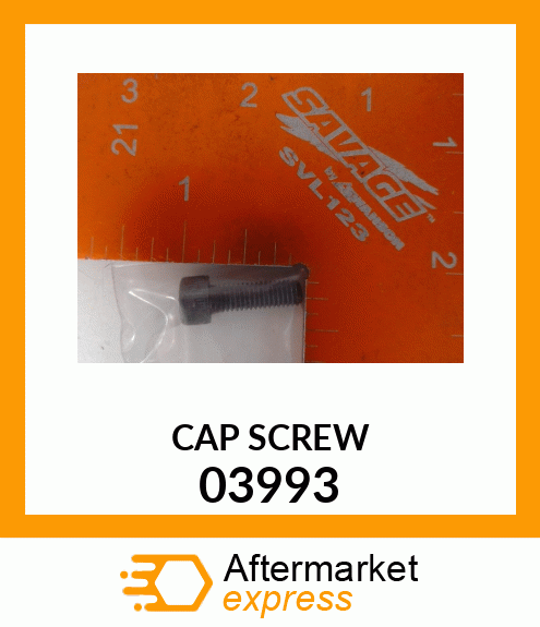 Spare part 03993 + Cap Screw - CAP GEAR HD.SCREW