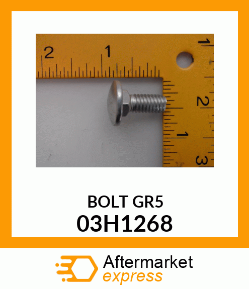 BOLT, ROUND HEAD SQUARE NECK 03H1268