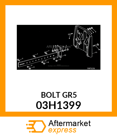 BOLT, ROUND HEAD SQUARE NECK 03H1399