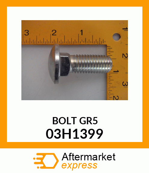 BOLT, ROUND HEAD SQUARE NECK 03H1399