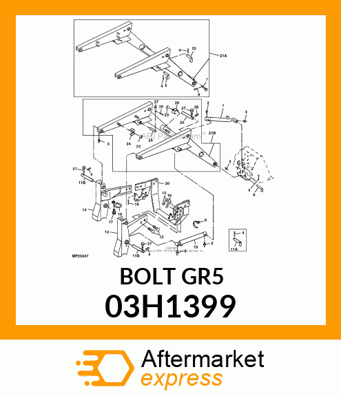 BOLT, ROUND HEAD SQUARE NECK 03H1399