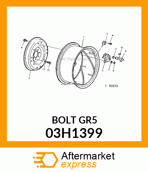 BOLT, ROUND HEAD SQUARE NECK 03H1399