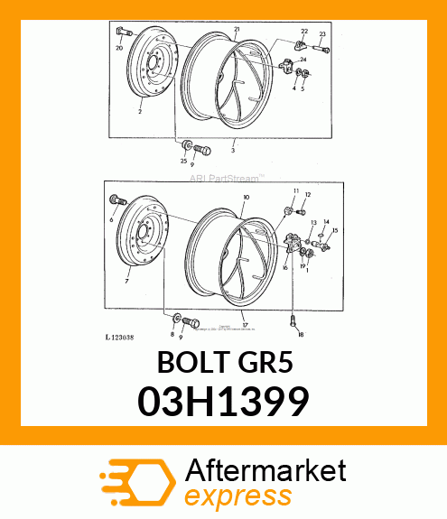 BOLT, ROUND HEAD SQUARE NECK 03H1399