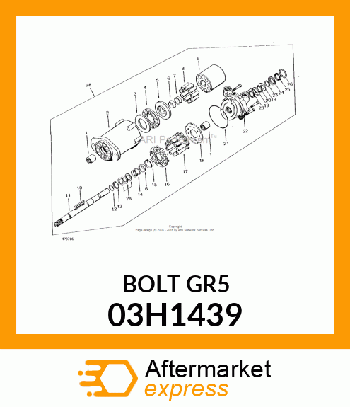 BOLT, ROUND HEAD SQUARE NECK 03H1439