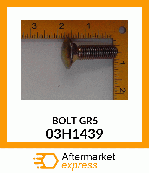 BOLT, ROUND HEAD SQUARE NECK 03H1439