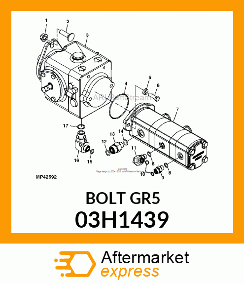 BOLT, ROUND HEAD SQUARE NECK 03H1439