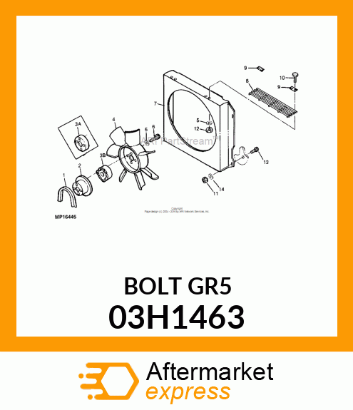 BOLT, ROUND HEAD SQUARE NECK 03H1463