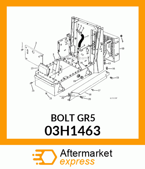 BOLT, ROUND HEAD SQUARE NECK 03H1463