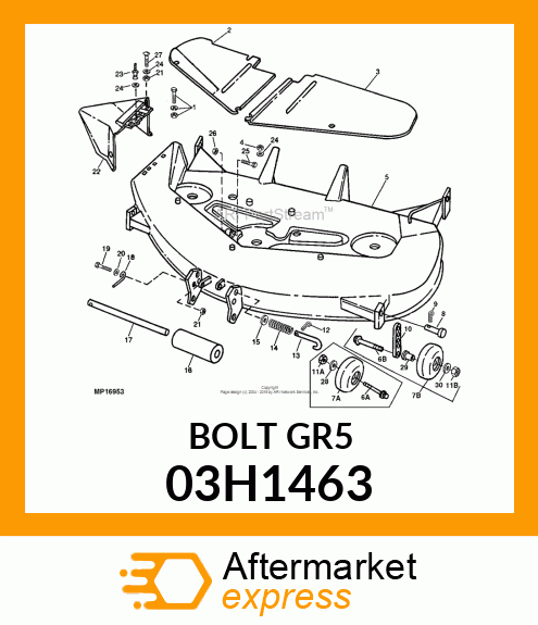 BOLT, ROUND HEAD SQUARE NECK 03H1463