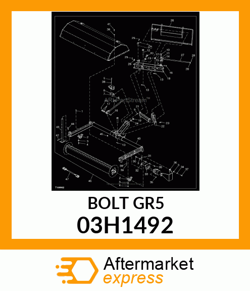 BOLT, ROUND HEAD SQUARE NECK 03H1492