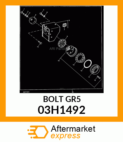 BOLT, ROUND HEAD SQUARE NECK 03H1492