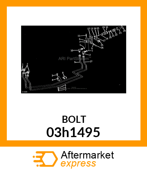 BOLT, ROUND HEAD SHORT SQUARE NECK 03h1495