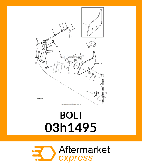 BOLT, ROUND HEAD SHORT SQUARE NECK 03h1495