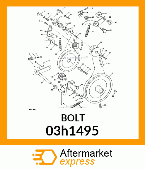 BOLT, ROUND HEAD SHORT SQUARE NECK 03h1495