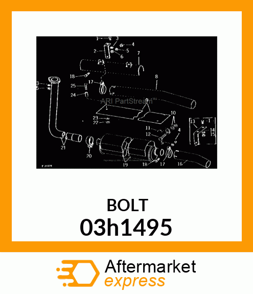 BOLT, ROUND HEAD SHORT SQUARE NECK 03h1495