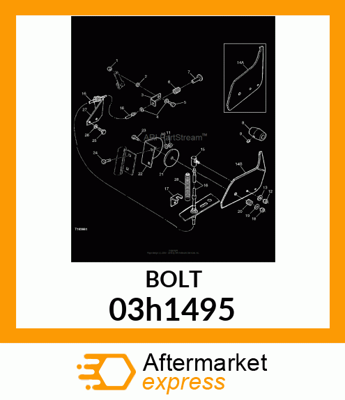 BOLT, ROUND HEAD SHORT SQUARE NECK 03h1495