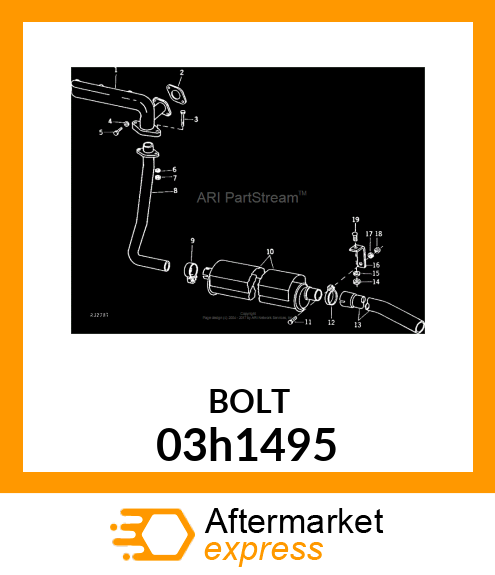 BOLT, ROUND HEAD SHORT SQUARE NECK 03h1495