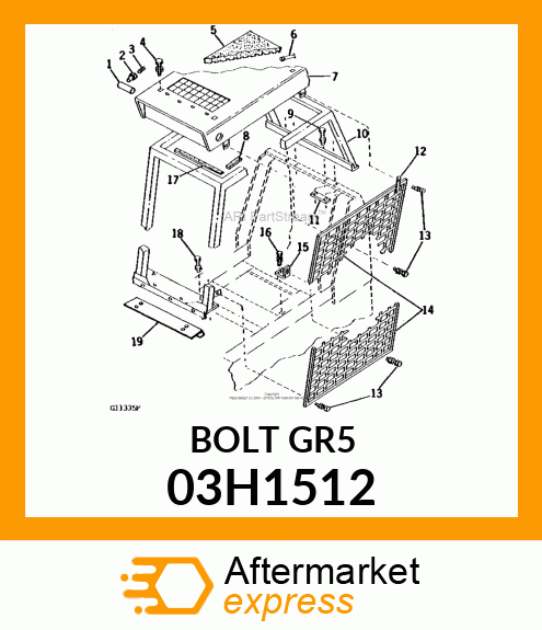 BOLT, ROUND HEAD SQUARE NECK 03H1512