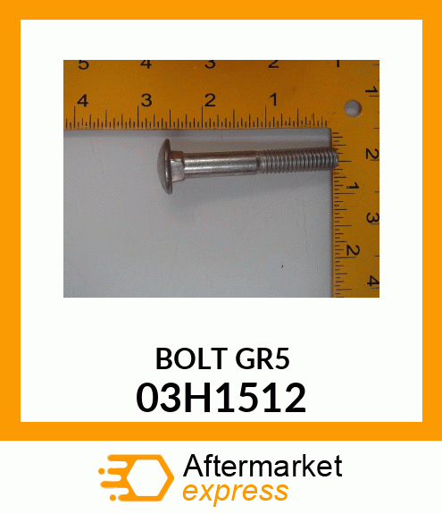 BOLT, ROUND HEAD SQUARE NECK 03H1512