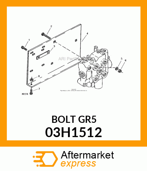 BOLT, ROUND HEAD SQUARE NECK 03H1512