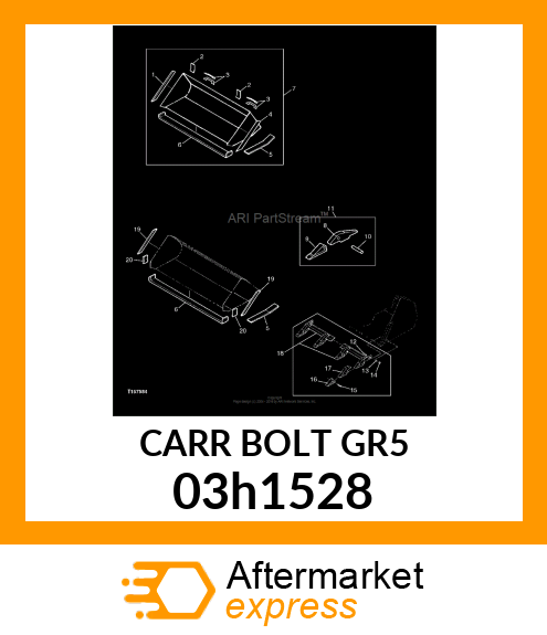 BOLT, ROUND HEAD SQUARE NECK 03h1528