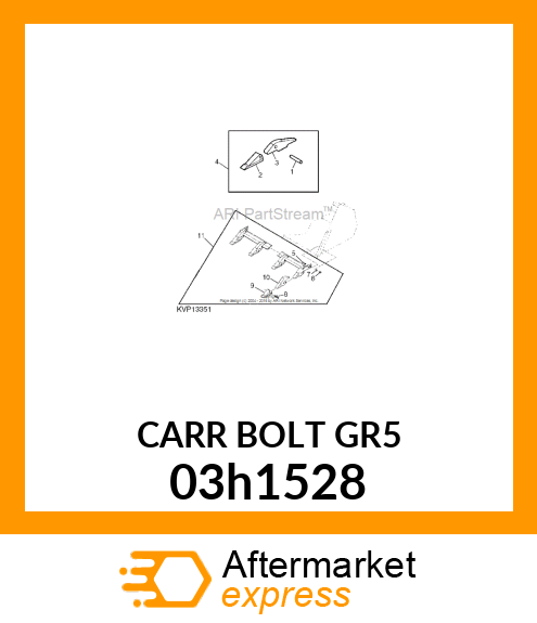 BOLT, ROUND HEAD SQUARE NECK 03h1528