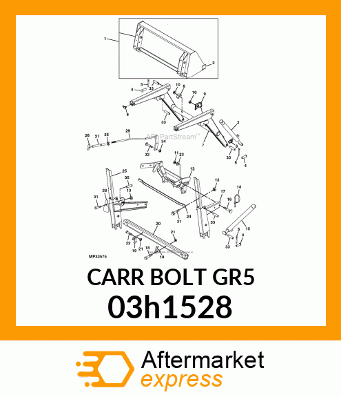 BOLT, ROUND HEAD SQUARE NECK 03h1528