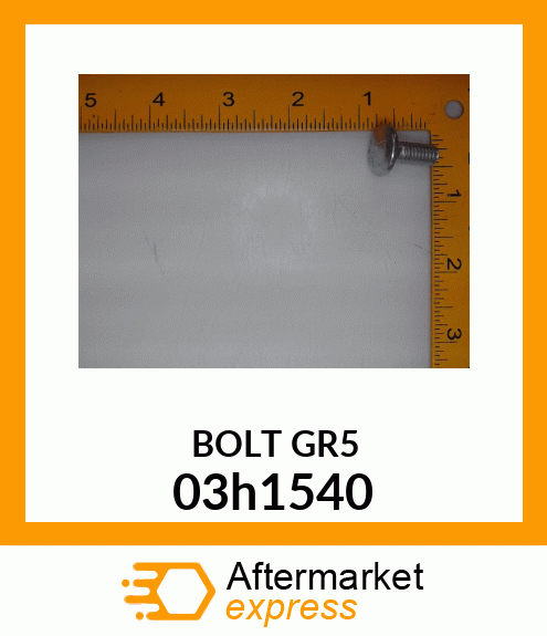 BOLT, ROUND HEAD SHORT SQUARE NECK 03h1540