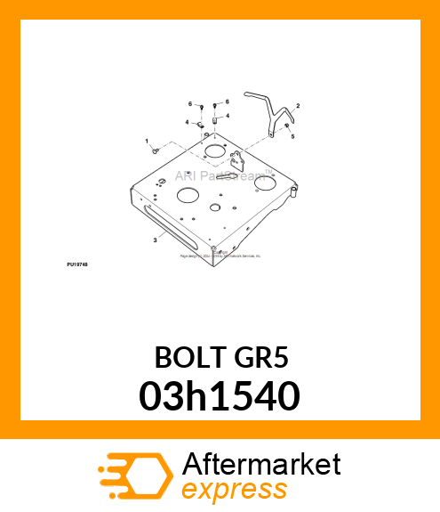 BOLT, ROUND HEAD SHORT SQUARE NECK 03h1540