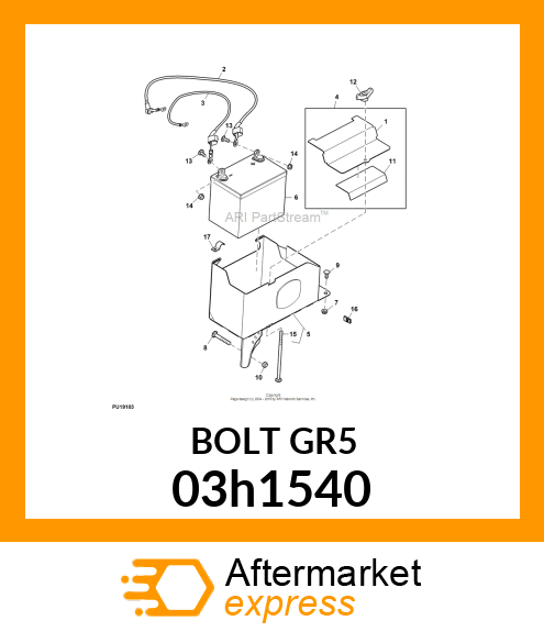 BOLT, ROUND HEAD SHORT SQUARE NECK 03h1540