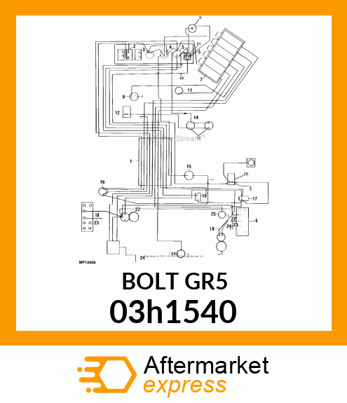 BOLT, ROUND HEAD SHORT SQUARE NECK 03h1540